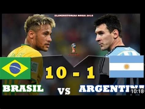 kemenangan brazil vs argentina 10-1